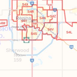 Regina Postal Code Map Regina Saskatchewan Postal Code Map