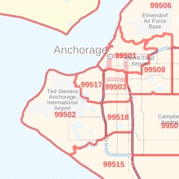 Anchorage Ak Zip Code Map Map 290